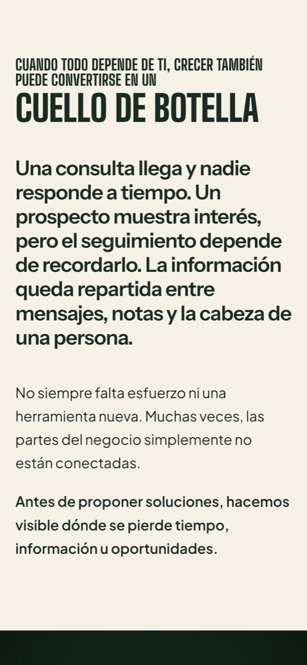 El problema que resolvemos